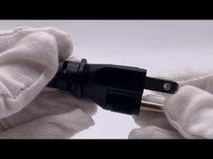 ประเทศญี่ปุ่น 3-Pin Plug To IEC 320 C13 AC Power Cord Set Molding