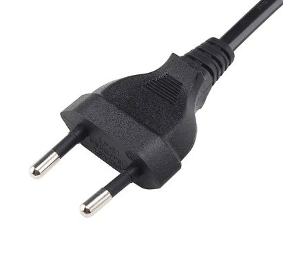 ใบรับรอง VDE สายต่อขยายสายไฟฟ้า EU 2.5A 250V 2 ปิน
