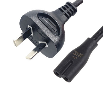 2 ปิน ออสเตรเลีย สายไฟฟ้า 1.2m 1.5m AU Extension Cord IEC C7 Connector
