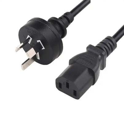 7.5A 10A 250V AU ออสเตรเลียมาตรฐาน SAA การันตีสายไฟฟ้าสายไฟฟ้า AC สายต่อสายไฟฟ้าสายไฟฟ้า