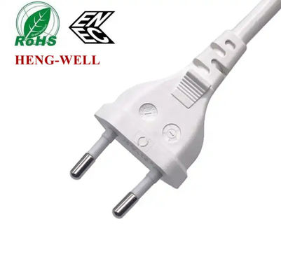 IEC C7 EU AC สายไฟฟ้า 2.5A 250V 2 Pin ENEC VDE สายไฟฟ้าบ้าน EU Plug