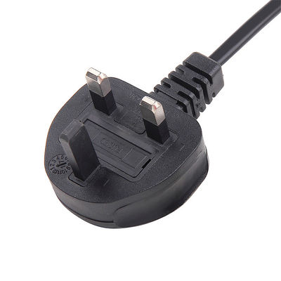 สายไฟฟ้าอังกฤษที่กําหนดเอง 2 ปิน 3A 5A 10A 13A 250V BS1363 สําหรับคอมพิวเตอร์
