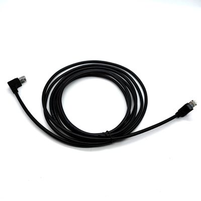 Jumper 90 องศา Cat5E FTP 28AWG 4PAIRS เคเบิลอีเทอร์เน็ต RJ45 แพทช์คอร์ดเคเบิลสําหรับ LAN เครือข่าย OEM บริการ